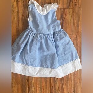 Catherine Malandrino Light Blue and White Lace Dress sz 4